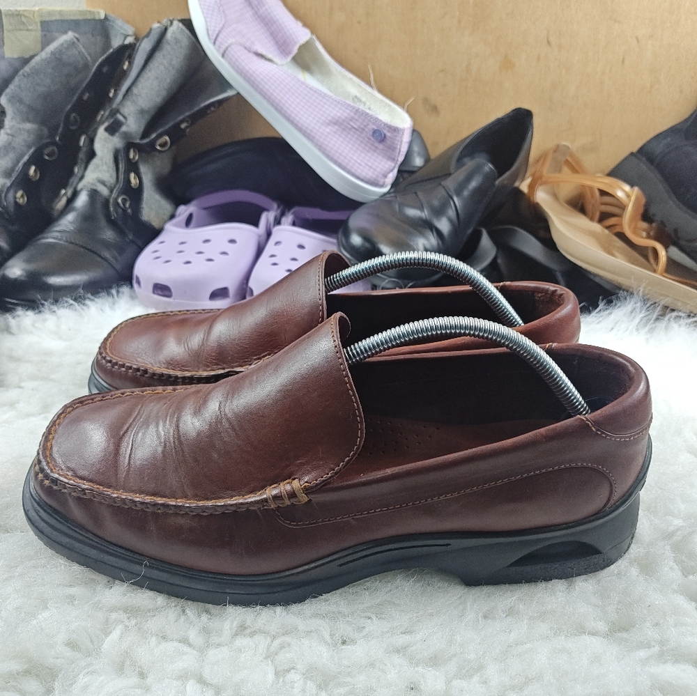 Cole Haan Country Brown Leather Loafers – Men’s  Dress Shoes Size 10.5W - Picture 7 of 13